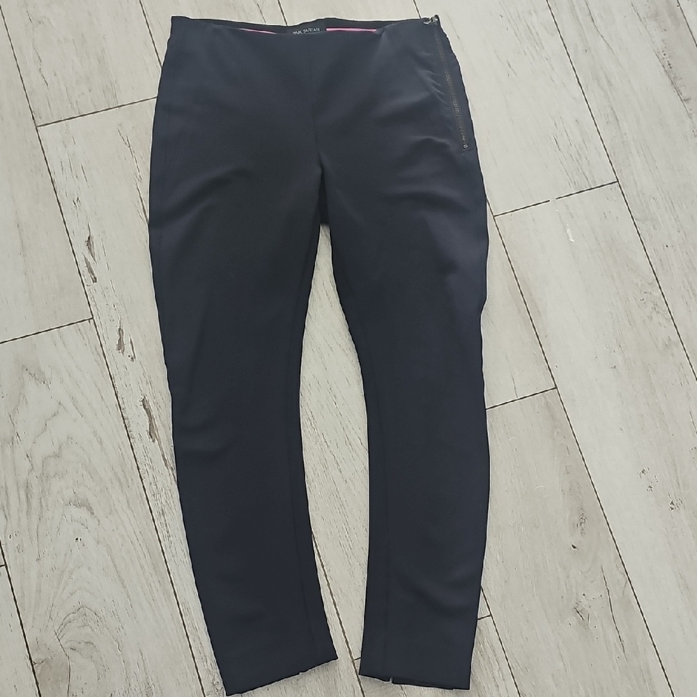 Pink Tartan Women Dark Navy Jopher Stype Pants SZ 6